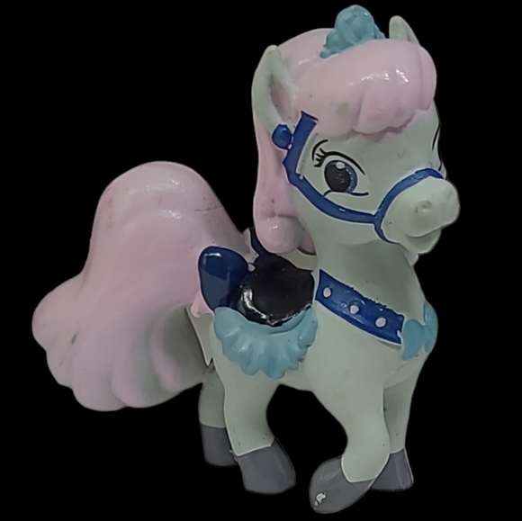 DISNEY'S PALACE PETS MINI HORSES BLUE & PINK PONY      1 7/8" - Picture 1 of 8